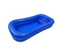 Fenteer Inflatable Bathtub Bed Shower Bathtub Easy Inflation and Deflation PVC Comfortable Inflatable Shampoo Basin Bedside Bath Tub, Royal Blue
