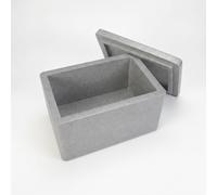 Fenteer Insulated Storage Container Portable Box Chest Carrier Tote Foam Construction With Thickened Body And Carry Handle Suitable for, C15L Thickened