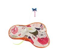 Fenteer Interactive Cat Toy Automatic Hide and Seek Self Play Electric Cat Toy Moving Toys Motion Feathers for Kittens Indoor Cats, Orange