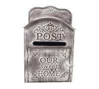 Fenteer Iron Decorative Mailbox Wall Mounted 25x13.5x40cm Multifunctional Sturdy Quick Installation for Garden Decor Vintage Design