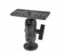 Fenteer Kayak Mounting Bracket Angling Electronics Holder Marine Multi-Hole Plate Adjustable Device Reinforced Nylon TPU Secure Suitable for Fishing Outdoor Use