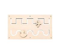 Fenteer Kids Busy Board DIY Accessories Educational Sensory Toy Early Teaching Learning Activity Center Board for Plane Travel Toys Toddler Kids, Rail Tracking