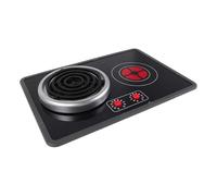 Fenteer Kids Kitchen Play Toy Learning Toys Induction Cooker Toy,Cookware with Lights and Sounds Pretend Play for Children Girls Boys, no Sink