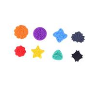 Fenteer Kids Sensory Toys Color Recognition Novelty Silicone Comfortable Educational Finger Toys for Classroom Prizes, 8PCS