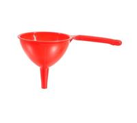 Fenteer Kitchen Funnel Wide Mouth Easy to Clean Portable Versatile Cooking Tool Transfer Gadget for Pub Garden Transferring, Red