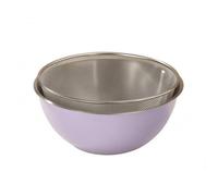 Fenteer Kitchen Salad Bowl Set with Fine Mesh Strainer and Deep Round Basin for Washing Produce Mixing Ingredients Draining Pasta Serving Salads Suitable for Small Kitchen Storage,