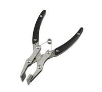 Fenteer Leather Press Pliers Flat Pliers Built in Spring DIY Ergonomic Professional Handmade Portable for Leatherwork Wallet Crafting, Max Jaw 12mm