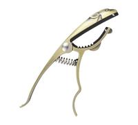 Fenteer Leopard Shaped Guitar Capo Guitar Accessory High Performance Professional Stylish Practical Durability Spring Capo Zinc Alloy, Gold