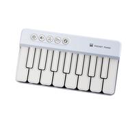 Fenteer Light Pocket Piano Baby Musical Toy Multipurpose Kids Piano Keyboard Baby Piano Toy for Valentine's Day Easter Children's Day, Blue
