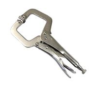 Fenteer Locking C Clamp Plier Vise Grip Electrician Maintenance Adjustable Welding C Type Locking Plier for Cabinets Drawers Garage, 9 inch