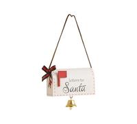 Fenteer Mailbox Christmas Tree Ornament,Letters to Santa,Mailbox Christmas Decoration Holiday Decor Cute Xmas Post Box for Party Gift, White