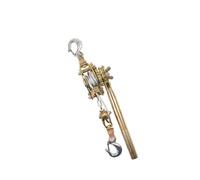 Fenteer Manual Cable Tensioner Heavy Duty Wire Rope Strainer Hand Operated Ratchet Mechanism With Long Handle For Added Leverage Hook Fittings Anchoring Suitable For Rigging And Industrial Tasks,