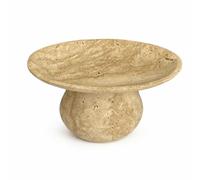 Fenteer Marble Serving Tray Platter Plate Dish Sculptural Decor With Stone Look And Speckling For Everyday Vignettes Suitable for console, 275 150 H155MM, A10 Yellow Cave Marble