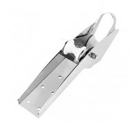 Fenteer Marine Anchor Bracket Double Roller Anchor Holder Anchor Roller With Smooth Anchor Line Guidance Deck Mounted For Boats Yachts Sailing, 10-20kg, Slanted Bottom Steel Plate Anchor Bracket