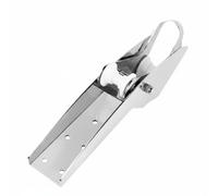 Fenteer Marine Anchor Bracket Double Roller Anchor Holder Anchor Roller With Smooth Anchor Line Guidance Deck Mounted For Boats Yachts Sailing, 10-20kg, Flat Bottom Steel Plate Anchor Bracket