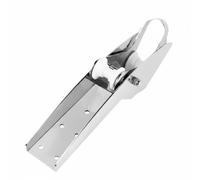 Fenteer Marine Anchor Bracket Double Roller Anchor Holder Anchor Roller With Smooth Anchor Line Guidance Deck Mounted For Boats Yachts Sailing, 30-50kg, Slanted Bottom Steel Plate Anchor Bracket