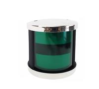 Fenteer Marine Navigation Light Boat Navigation Lamp Side Mount Light Yacht Running Light With Sturdy Black Body And For Guidance Suitable for day to marina traffic club, Green
