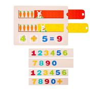 Fenteer Math Number Counting Toy Brain Development Teaching Tool Early Education Addition and Subtraction for Holiday Preschool Party
