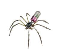 Fenteer Mechanical Model Hobby Craft Kit Handmade Gift Compact DIY Assembly Metal Decor for Bedroom Bar, Red