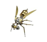 Fenteer Metal Bee Model DIY Mechanical Model Kit Educational Collection Novelty Handmade Gift Compact 3D Puzzles Hobby Craft Ornament, Style B