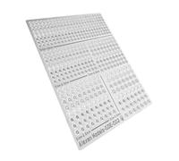 Fenteer Metal Etching Sheet 9x7cm Model Etching Plate Modeling DIY Easy to Use Achieve Fine Structure Separation Professional Compact, for FG GDE002