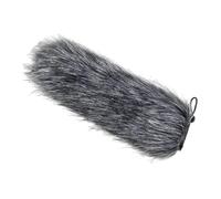 Fenteer Microphone Slip-on Windshield Microphone Cover Soft Easy to Use Adjustable Opening Wind Screen Wind Shield for Indoor Outdoor, 24CM