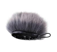 Fenteer Microphone Windshield Mic Cover Outdoor Portable Universal Windscreen Prevent Wind Muff Fur Windshield Cover for Zoom H1N