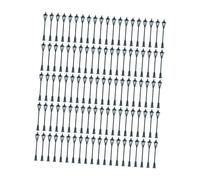 Fenteer Mini Street Light Models Model Railway Train Lamp Post 1:75 Model Building Railroad Lamppost Lighting for DIY Outdoor Pathway, 100pcs