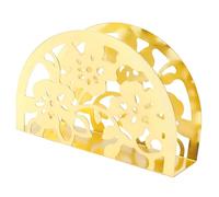 Fenteer Modern Napkin Holder Centerpiece Standing Decoration Tabletop Paper Tissue Dispenser Napkin Storage Rack for Coffee Shop Home, Golden