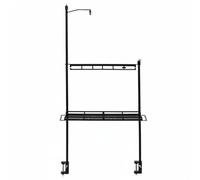 Fenteer Outdoor Mounting Bracket Camping Table Rack Organizer Hanger Clamp Base Stainless Steel Foldable Structure Expands Space Suitable for Camping picnics Outdoor Cooking Group Dining