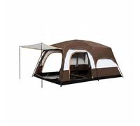 Fenteer Outdoor Waterproof Tent Tent Cabin Tent Shelter With Tall 2.1m Spacious Interior Easy Assembly Steel Frame Mesh Panels For Suitable for mountain, Array, Coffee, Large 8-12 Person