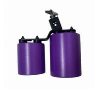 Fenteer Percussion Musical Device Double Drum Unit Twin Drum Percussion Connected Drum Bodies Mounted Drum With Adjustable Hardware Zinc Alloy suitable for education rhythm workshops, Purple