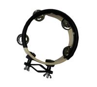 Fenteer Percussion Tambourine for Drum Set Professional Dance Party Practical Portable Compact Handheld Tambourine Musical Instrument, Beige