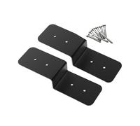 Fenteer Pergola Bracket Deck Joist Tie Hardware with Screw, Post to Beam Support, Z Shaped Tie Plate for Shelving, Wood Beams , 2PCS