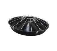 Fenteer Pig Food Trough Pig Waterer Dishes, Farming Supplies Fodder Tray Bucket Livestock feed Bowl Piglet Feeder for Poultrys Cattle, Single layer 14 hole