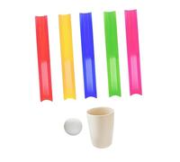 Fenteer Pipeline Team Building Activity Teamwork Game Prop Storage Bag with Ball and Cup for Outdoor Leadership, Planning Party, 30cm