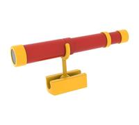 Fenteer Pirate Ship Telescope for Kids Retractable Portable Creative Playground Accessories Pirate Spyglass for Playset Backyard Kids, red and yellow