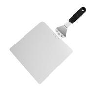 Fenteer Pizza Transfer Pizza Peel Pizza Paddle Lifter with Brushed Stainless Steel and Hanging Hole for Easy Storage and Heat Protection Suitable for Home Kitchens Bakeries, 10 Inch, Style to 2