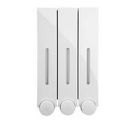 Fenteer Plastic Shampoo and Soap Dispenser Bathroom Wall Mounted Lotion Pump Bottle Container,