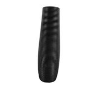 Fenteer Plastic Tall Vase floor standing extra large floor vases Large Flower Vase Modern Gift Home Decor Decorative vases for Bedroom Dining Room Living Room Corner Office (Style B,Black-S)