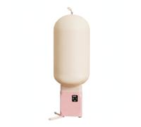 Fenteer Portable Dryer Heater Clothes Dryer Shoe Dryer Warm Air Blower With Timer Aluminum Alloy Ceramic Full Garment Coverage Even Dehumidifying Footwear, Pink, style to 2