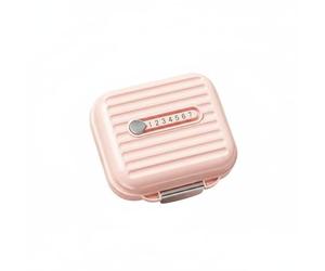 Fenteer Portable Medicine Case Pill Organizer Weekly Case Pill Box Pill Container with and Clear Date Marker for Weekly Suitable for Travel Handbag Carry Workplace Home use, Pink, S