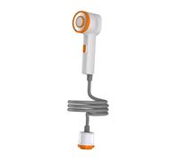 Fenteer Portable Shower with Light with Hose Versatile Compact Electric Outdoor Camping Shower for Bathing RV Outdoor Plants Watering