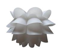 Fenteer PP Lampshade Elegant Flower Design Pendant Light Shade White Curved Petal Overlap Cover Lighting for Table Lamps and Overhead Lamps Suitable for Bedroom, 260 MM