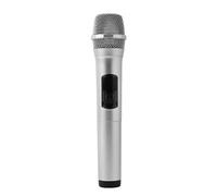 Fenteer Pretend Toy Decorative Pretend Singing Activity Show Recording for Birthday Gifts Reporter Practice Career Day Toy, Silver Black