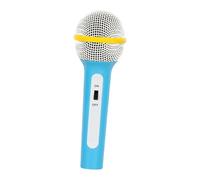 Fenteer Pretend Toy Pretend Singing Role Playing Decorative Activity Show Recording Stage Mics Toy for Halloween Christmas, Blue