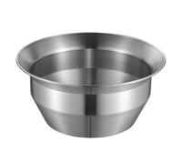 Fenteer Purpose Cookware Hot Pot Bowl Pan Dish with Two Flavor Divider and Brushed Stainless Steel Body Flat Stable Base for, Natural Color Clear Soup, 26cm