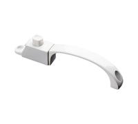 Fenteer Push Button Latch for Screen Attachment Supplies Window Accessories Modern Installation Replacement Screen Handle, White