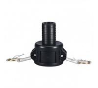 Fenteer Quick Coupling Valve Adapter Hose Connector Lever Coupling Fitting with Push to Attach Detach HDPE Engineering Suitable for Petroleum Transfer Chemical Transfer, 1.5 Inch