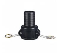 Fenteer Quick Coupling Valve Adapter Hose Connector Lever Coupling Fitting with Push to Attach Detach HDPE Engineering Suitable for Petroleum Transfer Chemical Transfer, 2 Inch